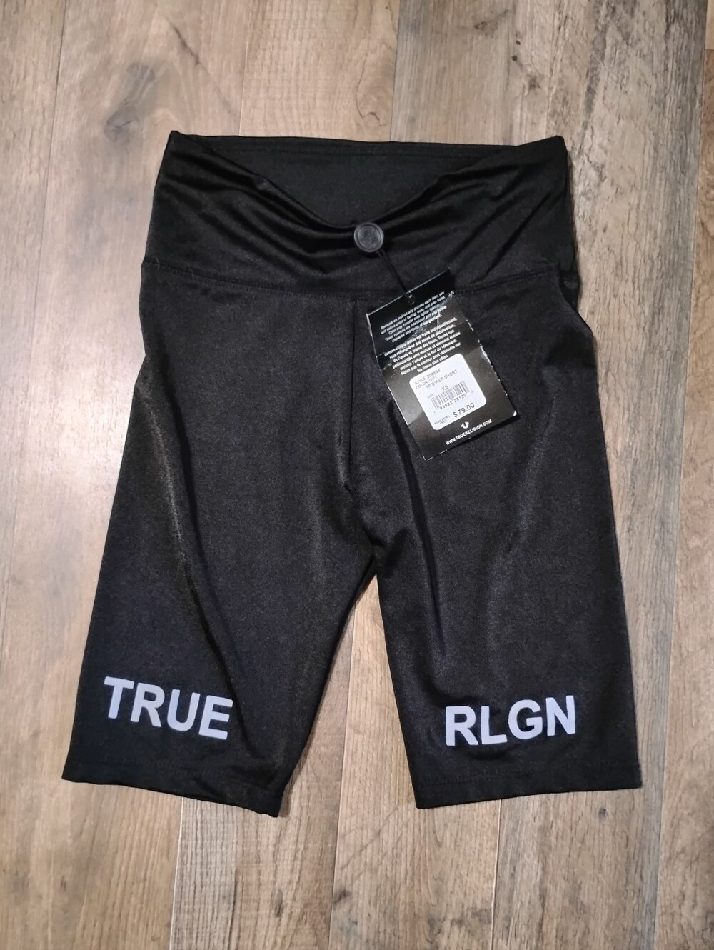 True Religion NWT Black Performance Bike Shorts Women's Size: XS